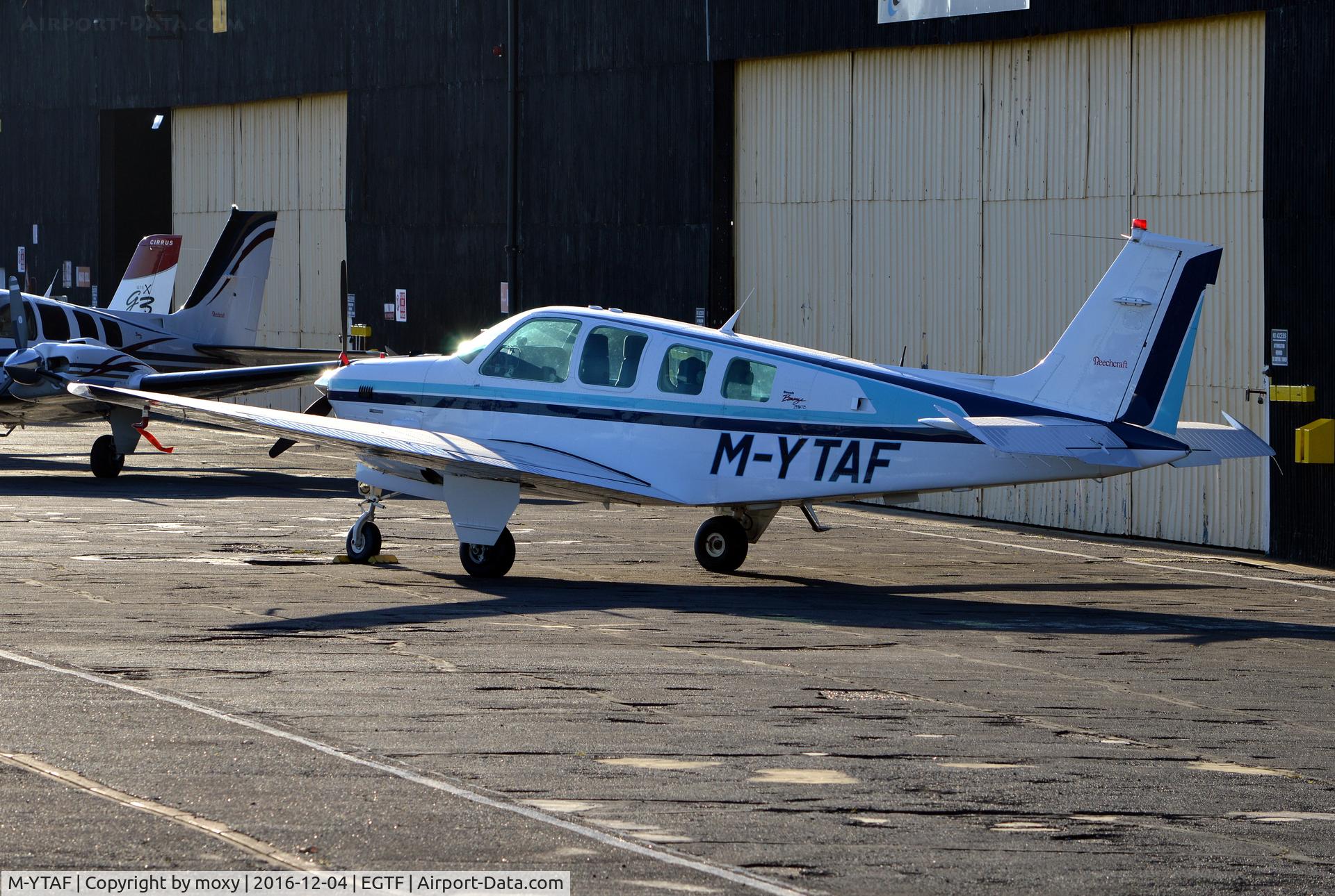 M-YTAF, 1997 Beech B36TC Bonanza Bonanza C/N EA-595, Beech B36TC Bonanza at Fairoaks.