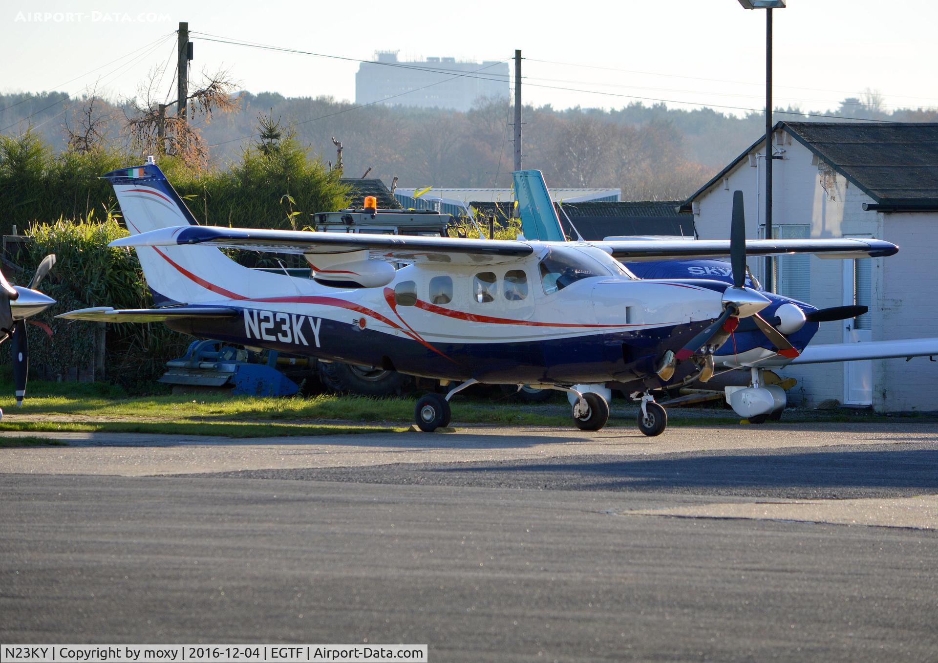 N23KY, 1979 Cessna P210N Pressurised Centurion C/N P21000447, Cessna P210N Pressurised Centurion at Fairoaks.