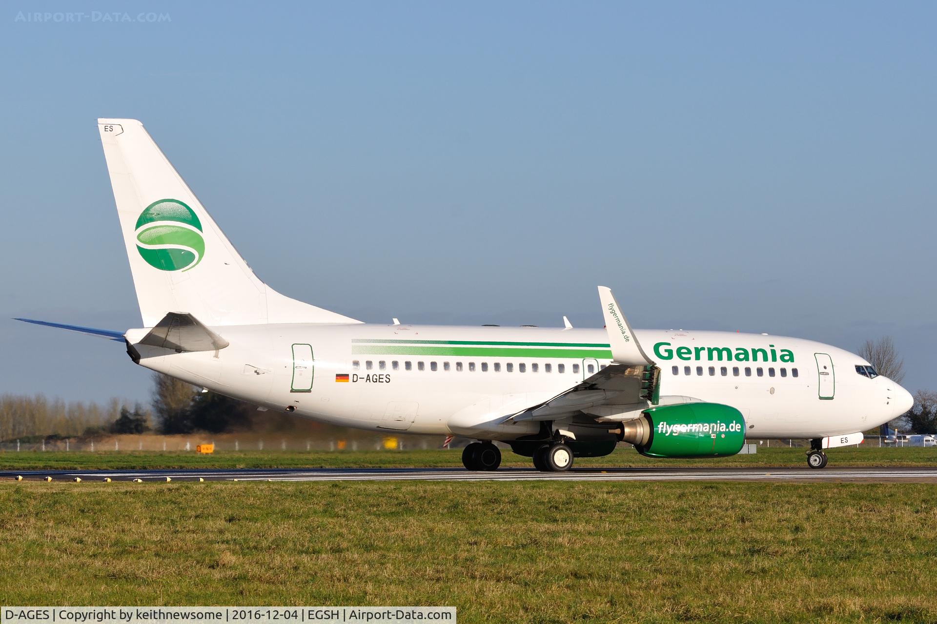 D-AGES, 1998 Boeing 737-75B C/N 28108, A different visitor.