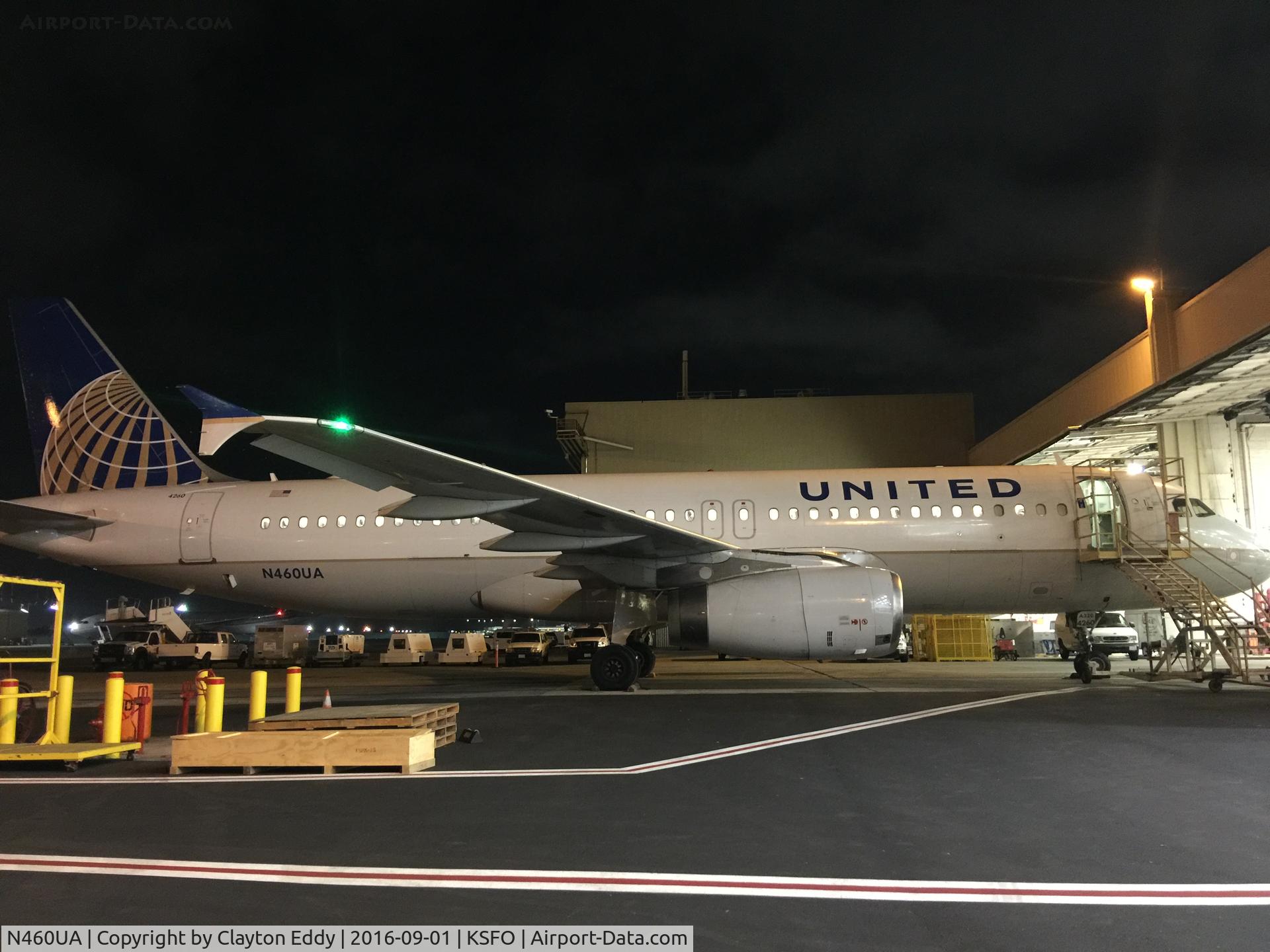 N460UA, 2000 Airbus A320-232 C/N 1248, SFO 2016