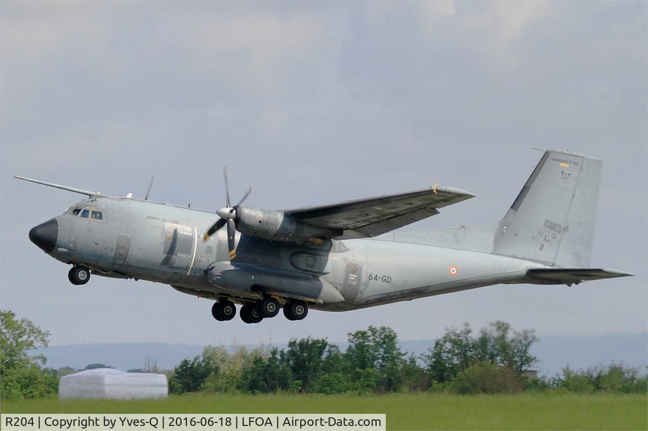R204, Transall C-160R C/N 204, Transall C-160R, Take off rwy 24, Avord Air Base 702 (LFOA) Open day 2016