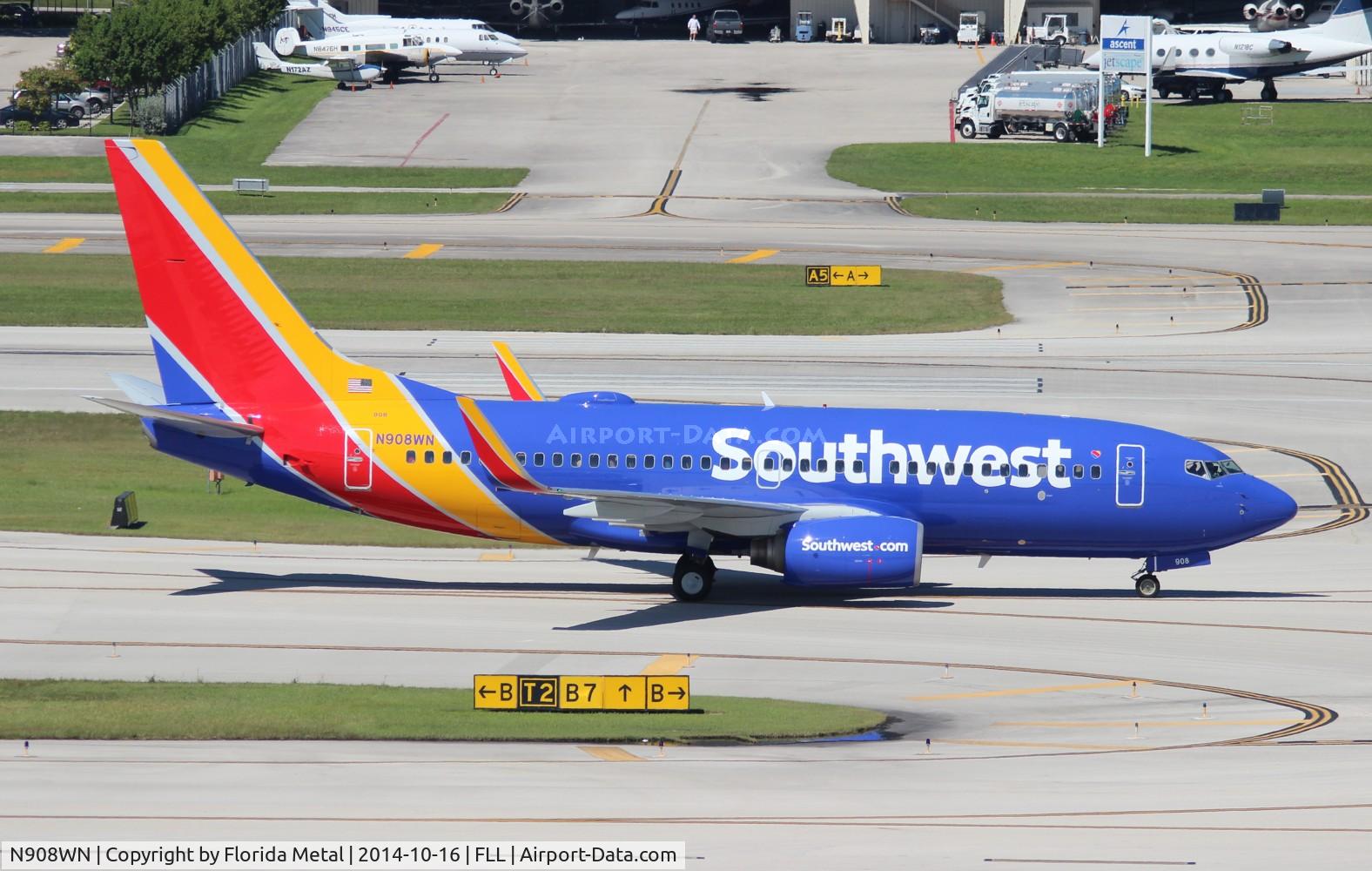 N908WN, 2008 Boeing 737-7H4 C/N 36620, Southwest