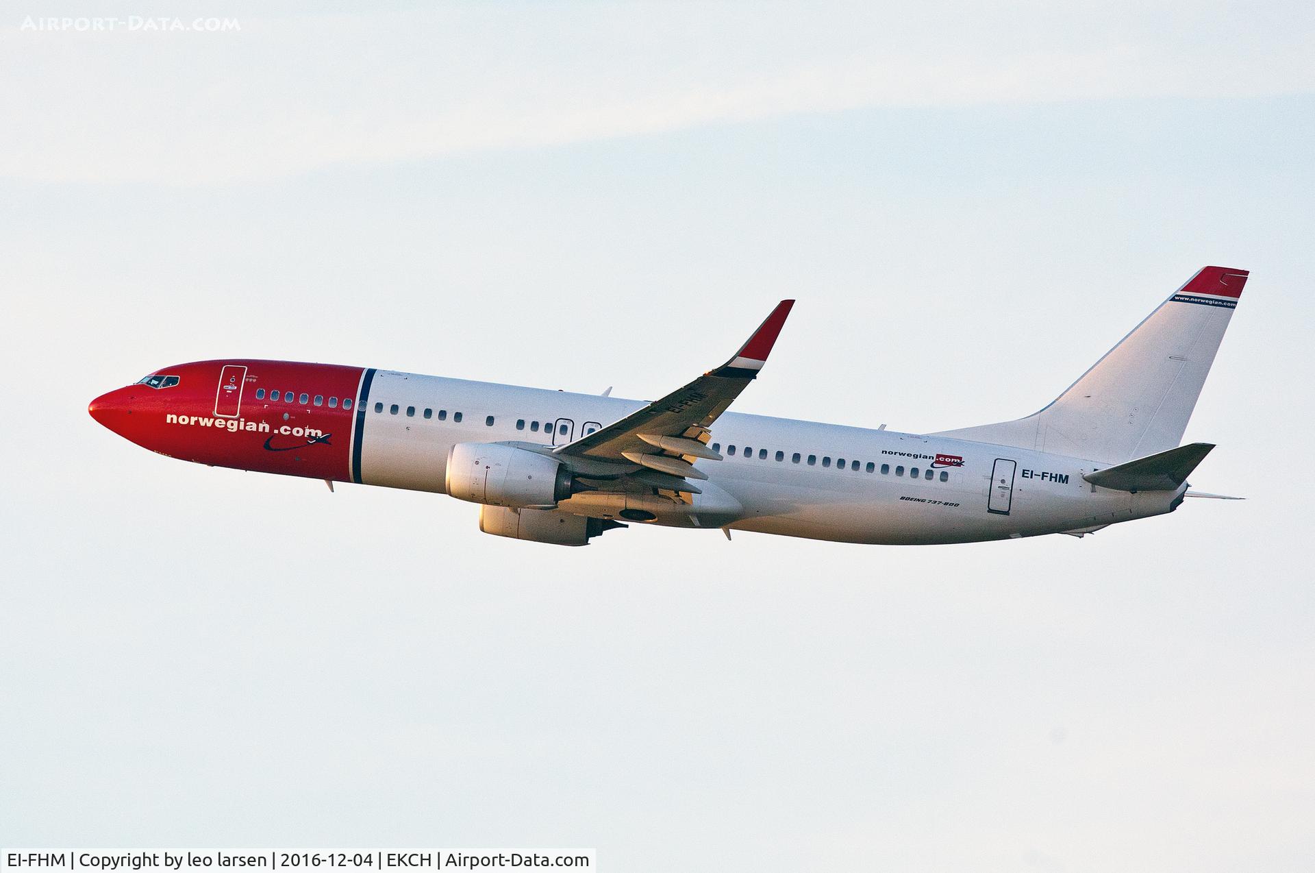 EI-FHM, 2015 Boeing 737-8JP C/N 42070, Copenhagen 4.12.16