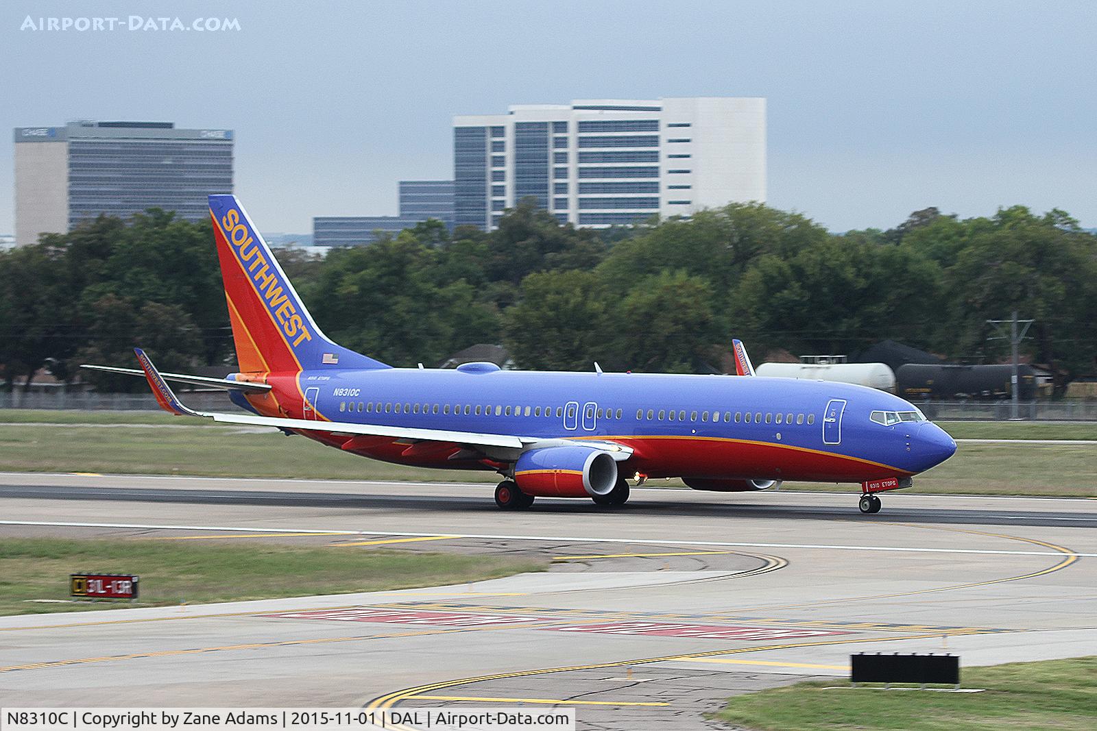 N8310C, 2012 Boeing 737-8H4 C/N 38807, Departing Dallas Love Field