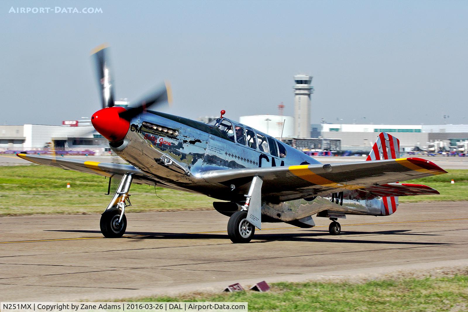 N251MX, 1943 North American P-51C-10 Mustang C/N 103-22730, Collings Foundation P-51C at Dallas Love Field