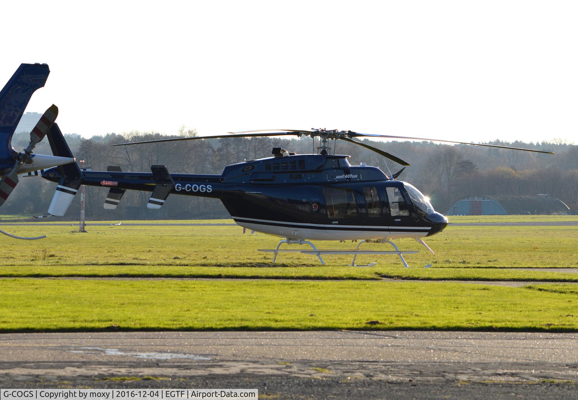G-COGS, 2016 Bell 407 C/N 54636, Bell 407 at Fairoaks. Ex N591KS