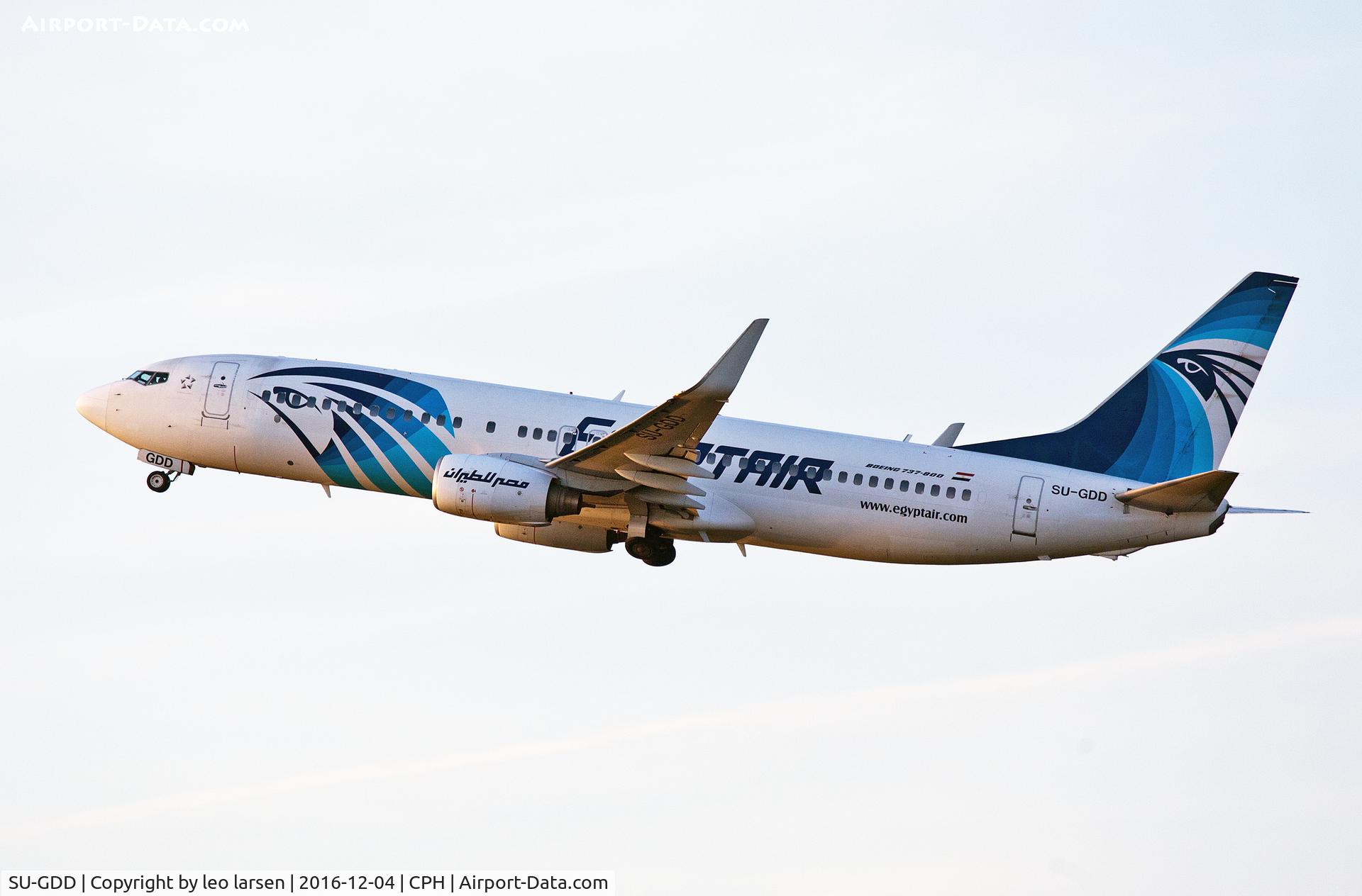 SU-GDD, 2009 Boeing 737-866 C/N 35566, Copenhagen 4.12.16