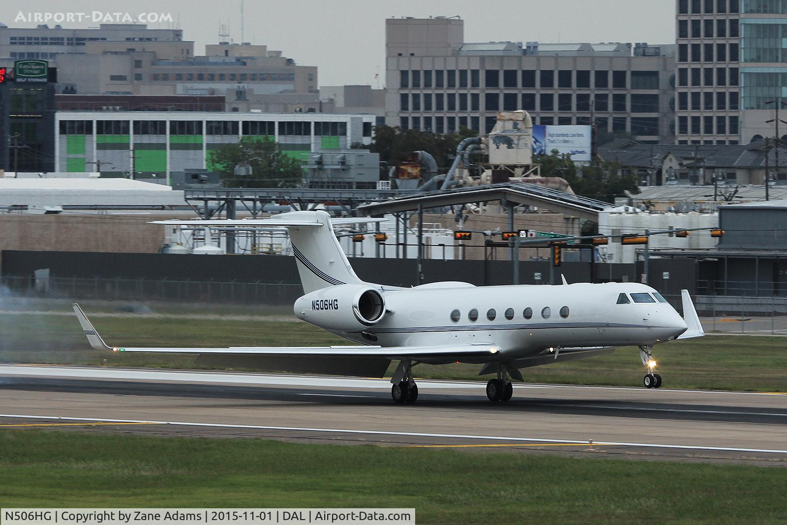 N506HG, 2012 Gulfstream GV-SP C/N 5400, KIMBERLY-CLARK  Gulfstream departing Dallas Love Field