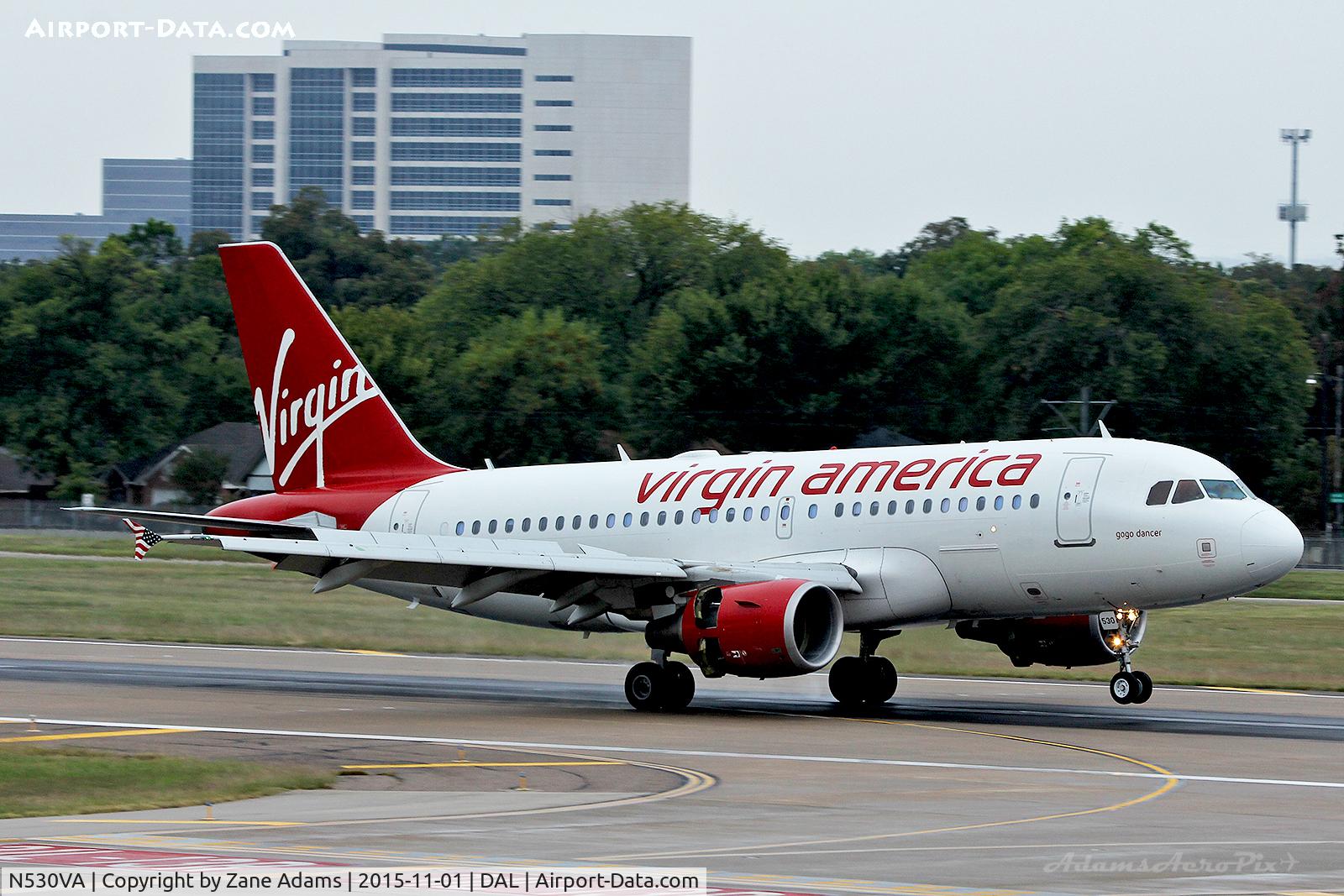 N530VA, 2008 Airbus A319-115 C/N 3686, Dallas Love Field