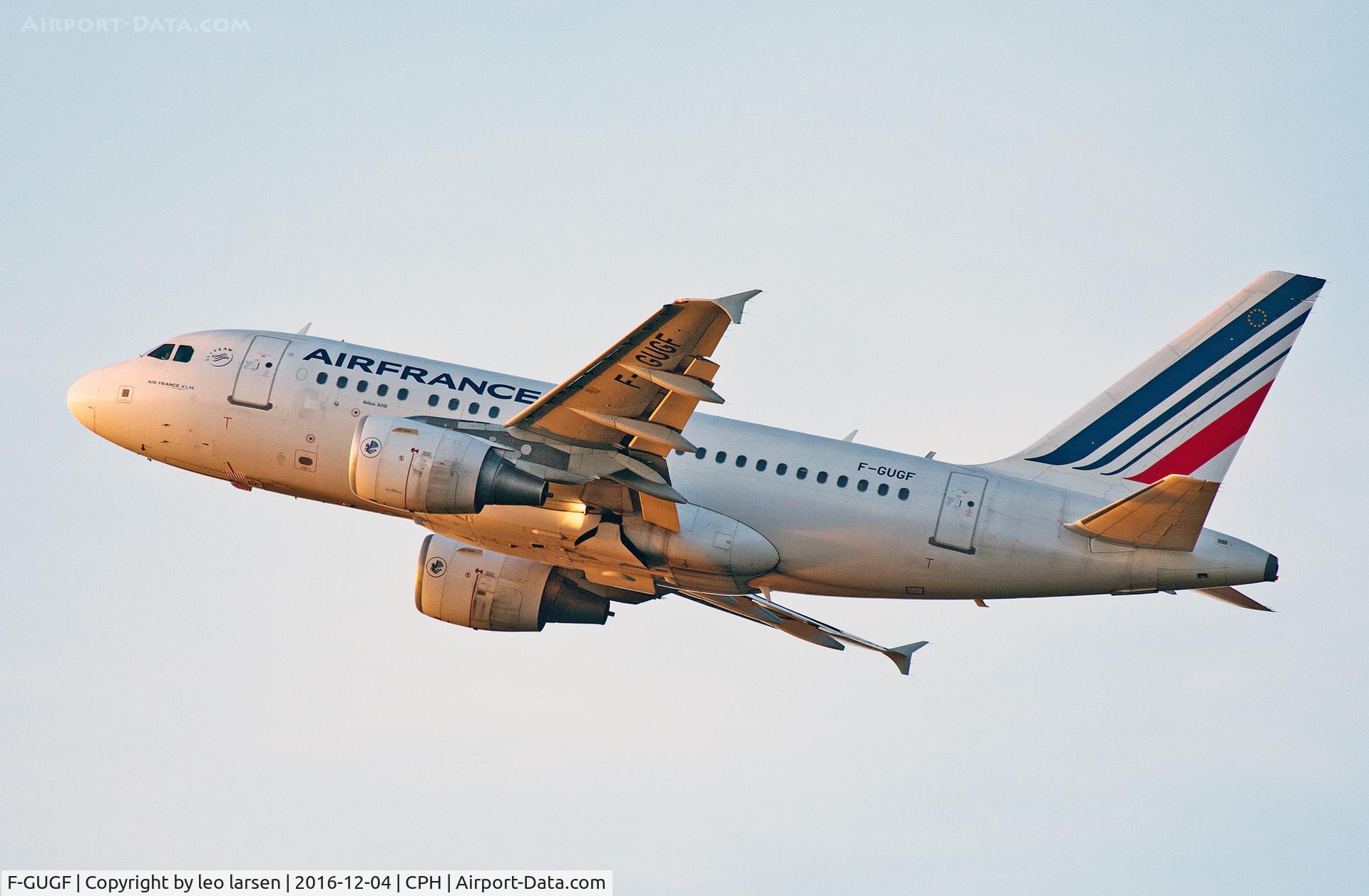 F-GUGF, 2004 Airbus A318-111 C/N 2109, Copenhagen 4.12.16