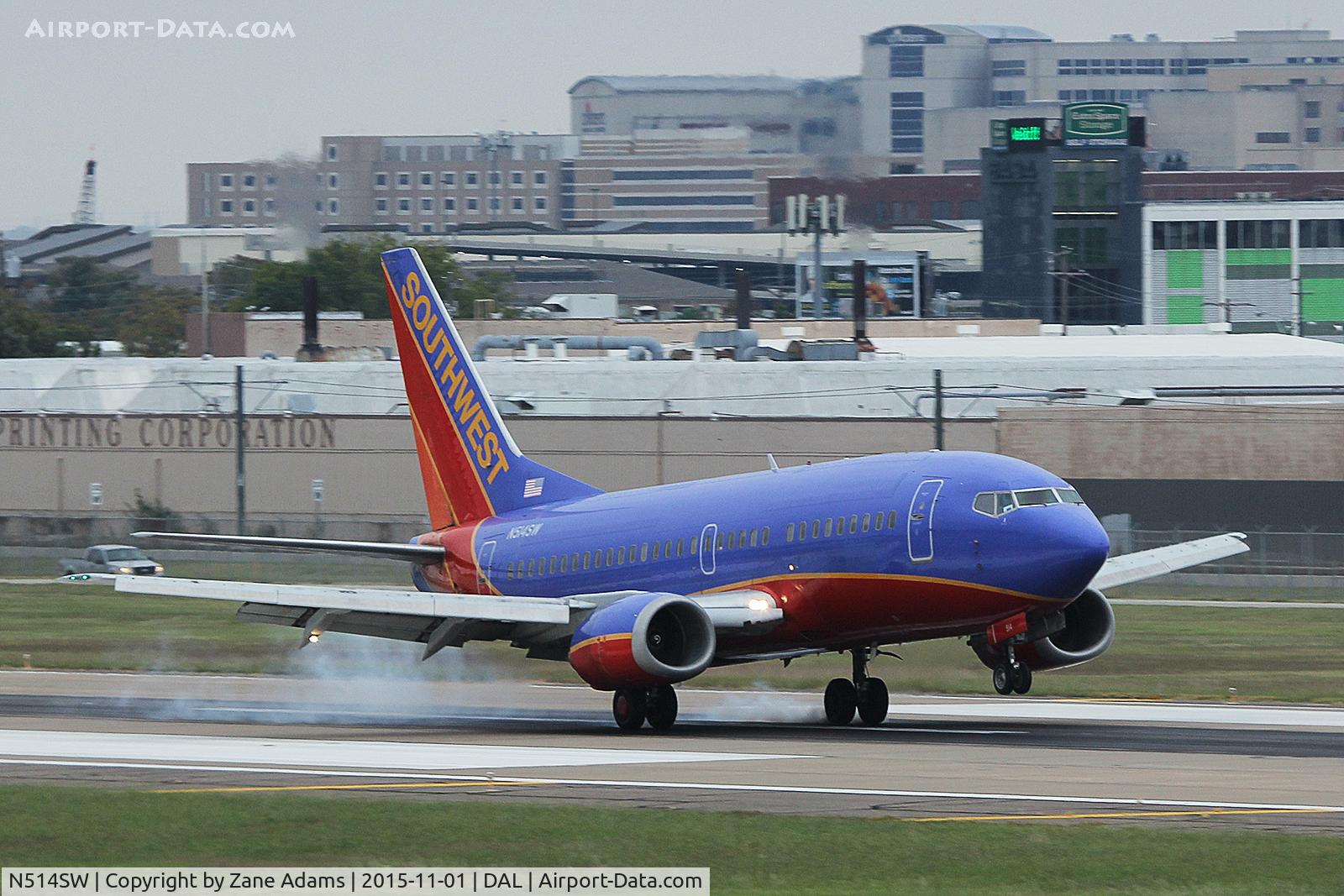 N514SW, 1991 Boeing 737-5H4 C/N 25153, Dallas Love Field