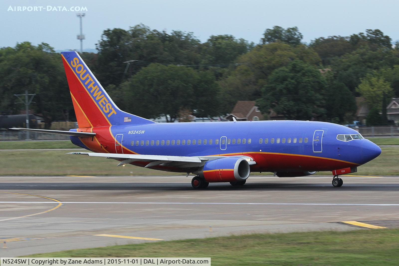 N524SW, 1992 Boeing 737-5H4 C/N 26566, Dallas Love Field