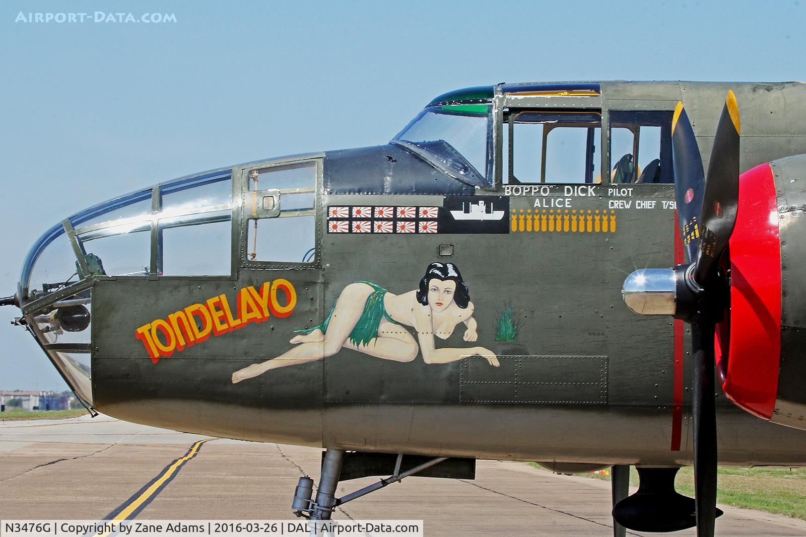 N3476G, 1944 North American B-25J Mitchell C/N 108-33257, Dallas Love Field