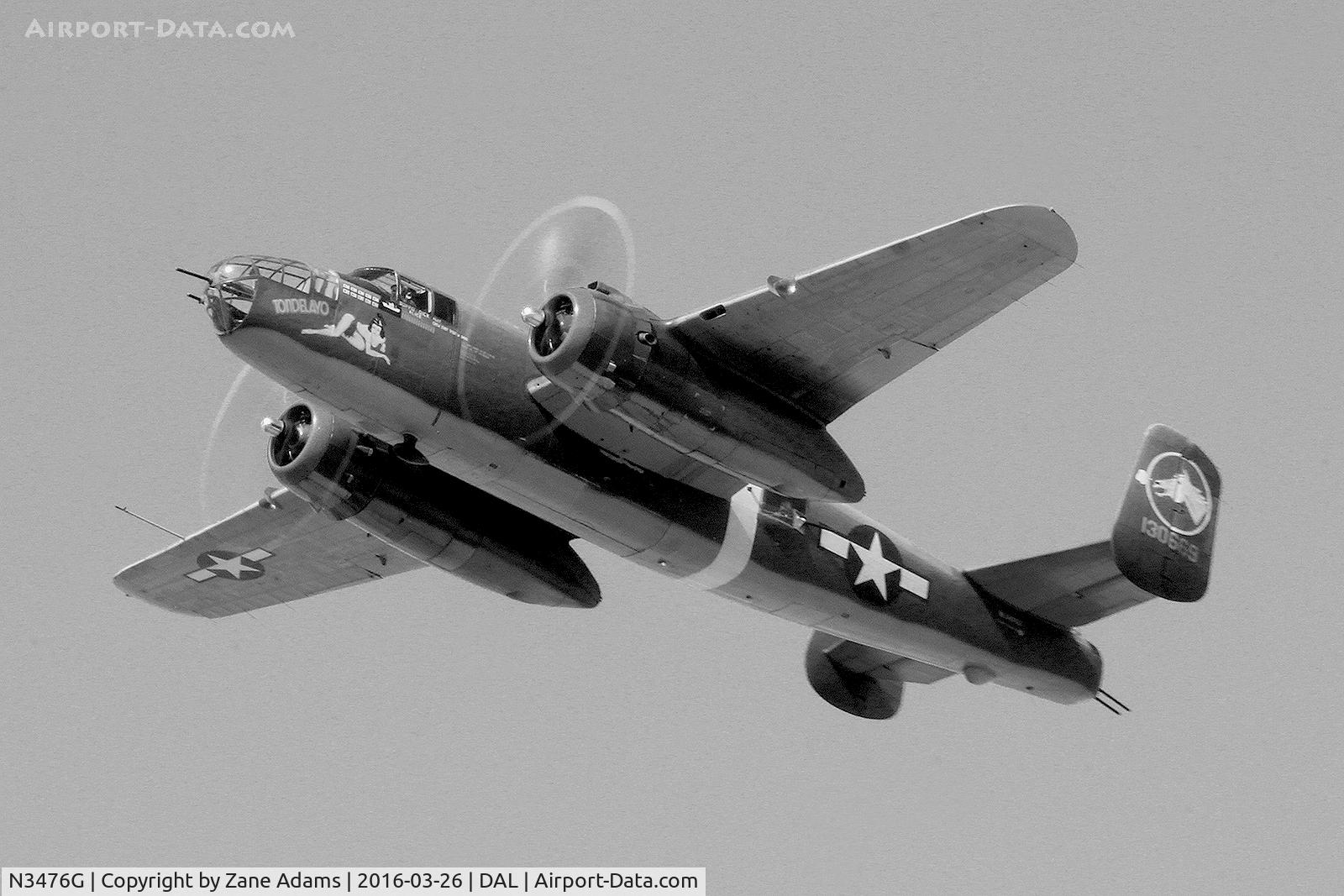 N3476G, 1944 North American B-25J Mitchell C/N 108-33257, Dallas Love Field