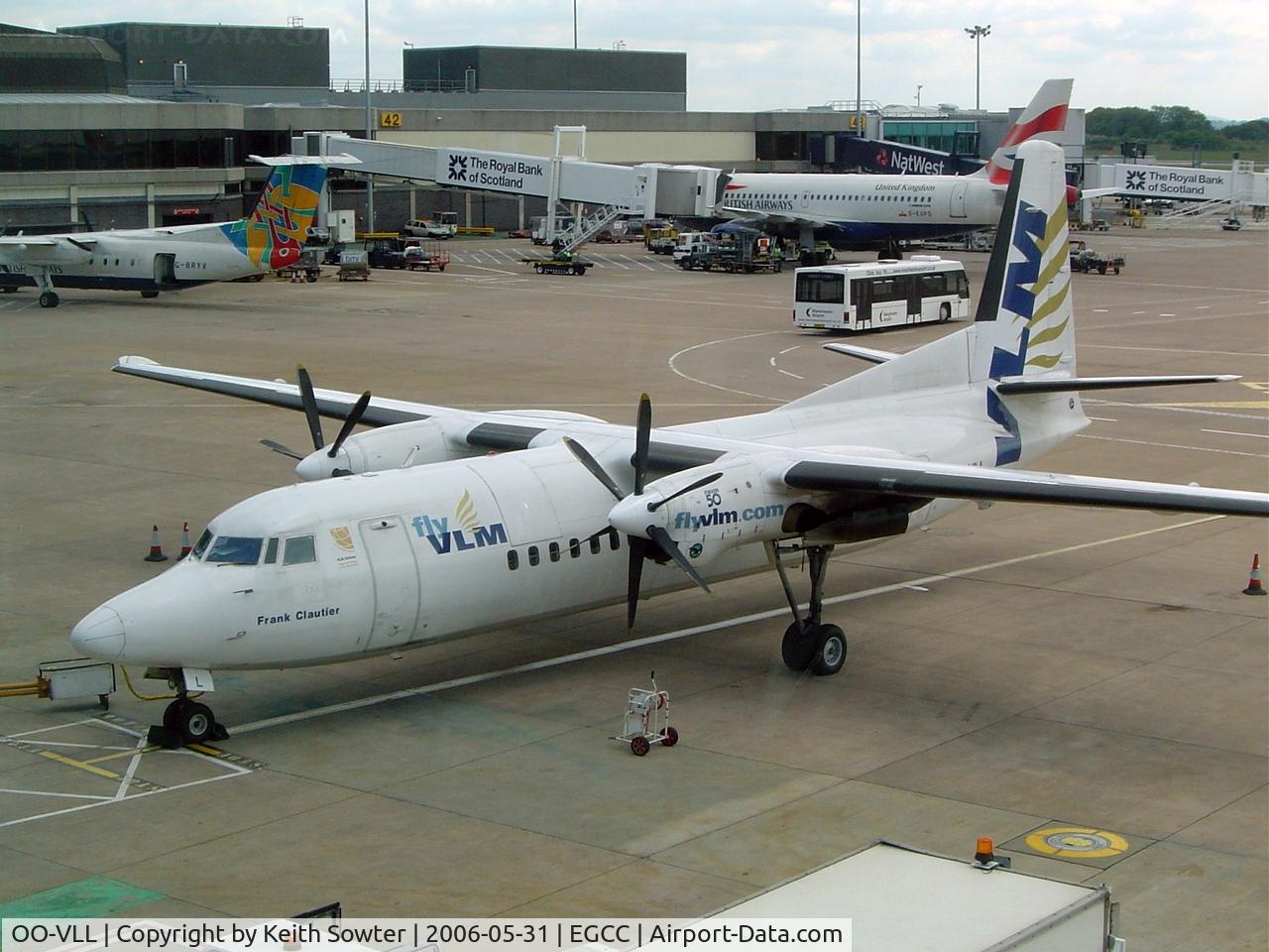 OO-VLL, 1989 Fokker 50 C/N 20144, Taken through tinted glass
