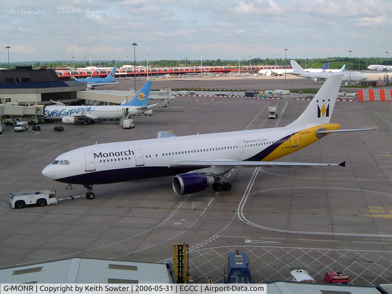 G-MONR, 1989 Airbus A300B4-605R C/N 540, Taken from Car Park roof