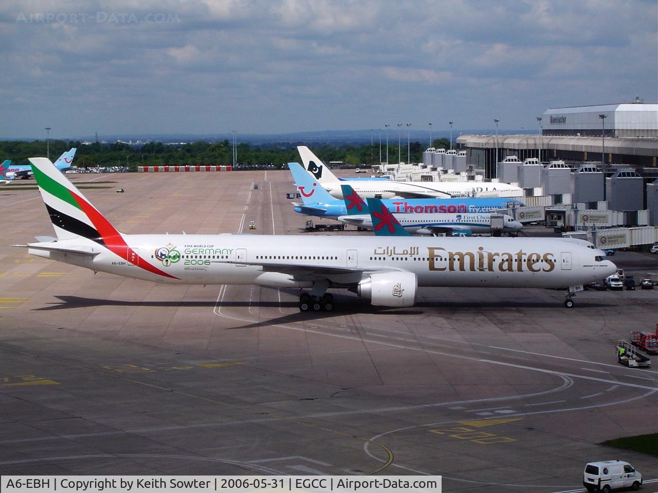 A6-EBH, 2005 Boeing 777-31H/ER C/N 32707, Taken from Car Park roof