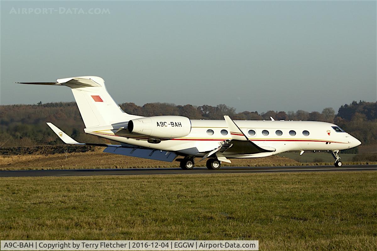 A9C-BAH, 2014 Gulfstream Aerospace G650 (G-VI) C/N 6081, 2014 Gulfstream VI G650, c/n: 6081 at Luton
