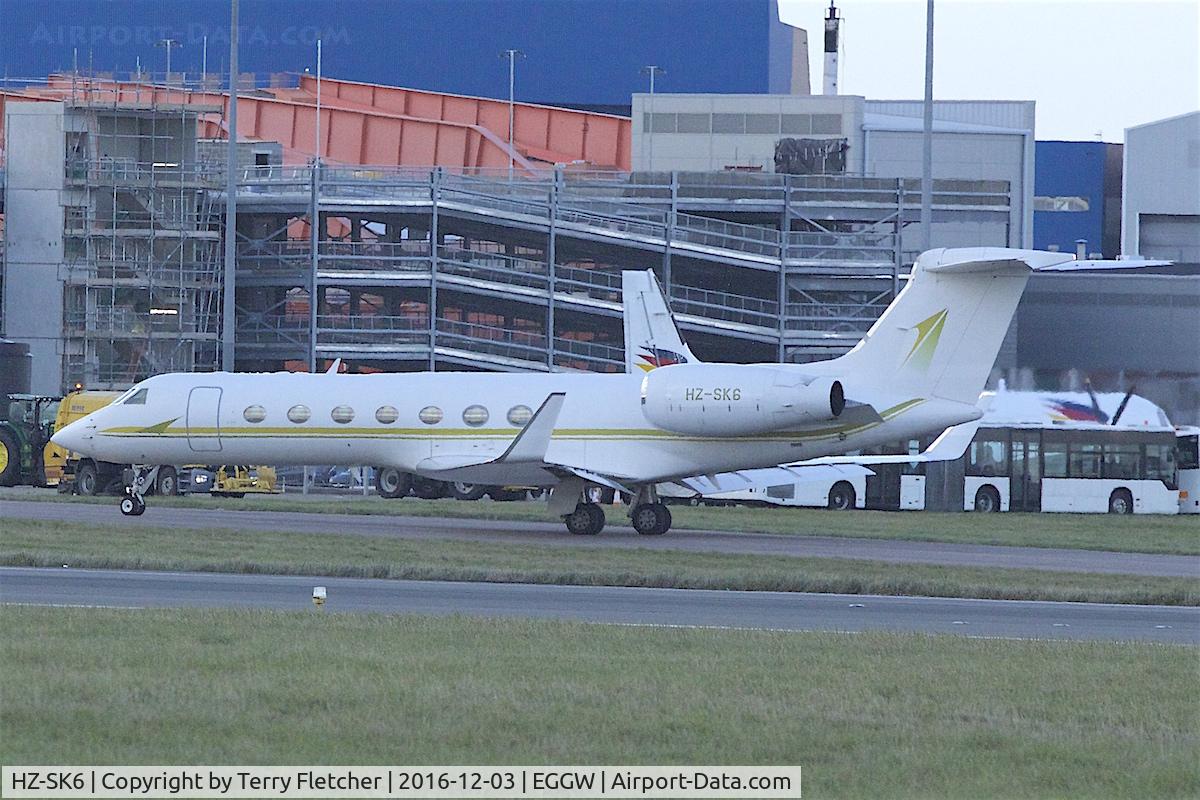 HZ-SK6, 2004 Gulfstream Aerospace GV-SP (G550) C/N 5038, 2004 Gulfstream Aerospace GV-SP (G550), c/n: 5038 at Luton