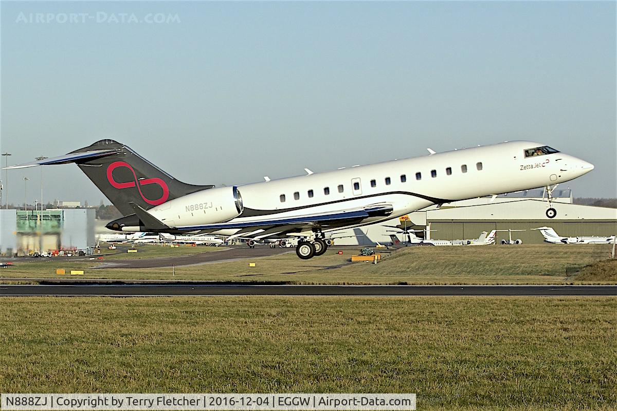 N888ZJ, 2000 Bombardier BD-700-1A10 Global Express C/N 9071, 2000 Bombardier BD-700 1A10 Global Express, c/n: 9071 at Luton