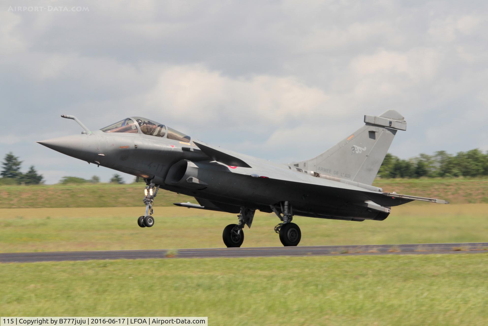 115, 2009 Dassault Rafale C C/N 115, at Avord