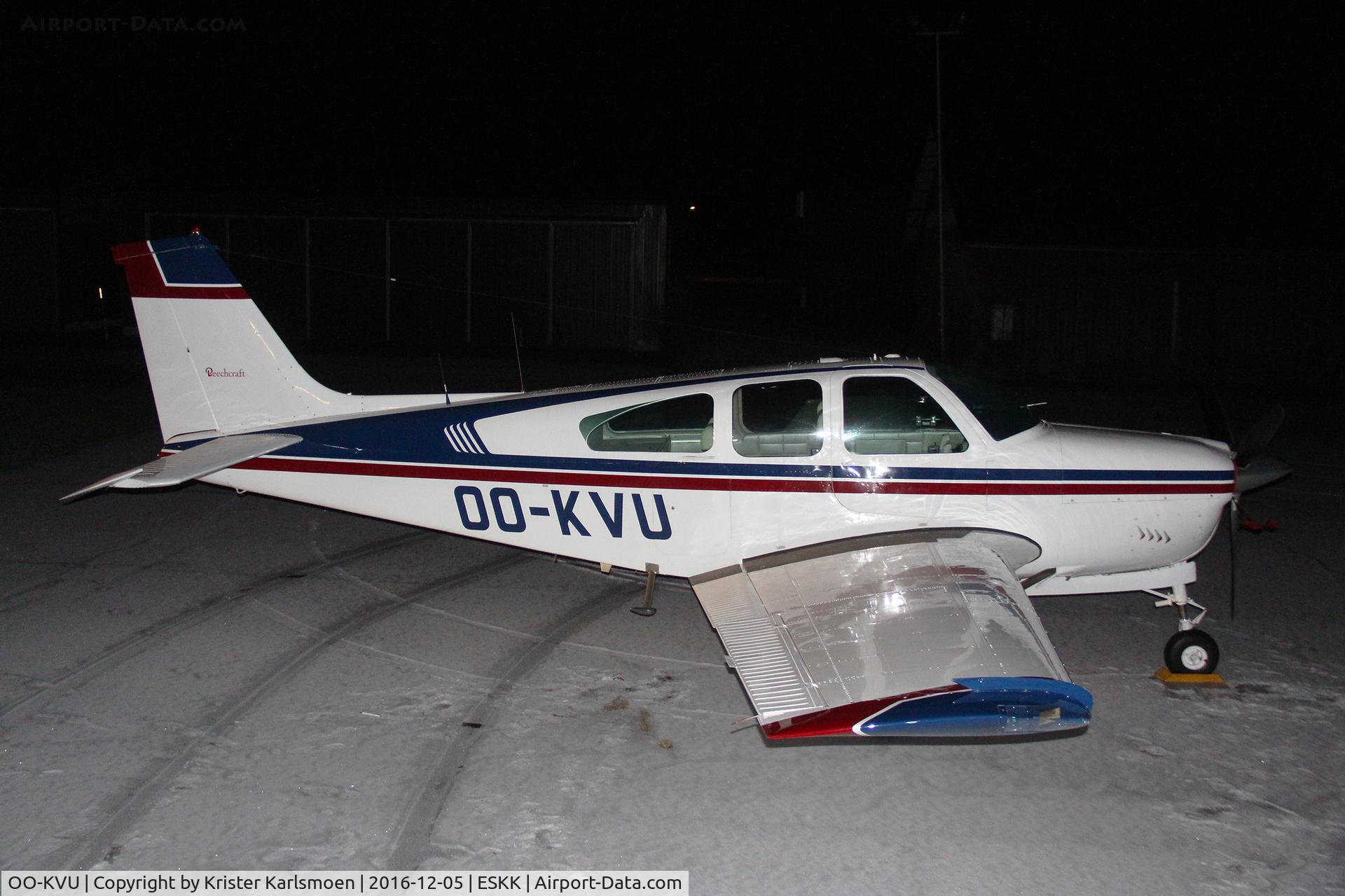 OO-KVU, Beech 35-C33 Debonair C/N CD-1036, 1 hour after ferry from Belgium.

Based Karlskoga ESKK.