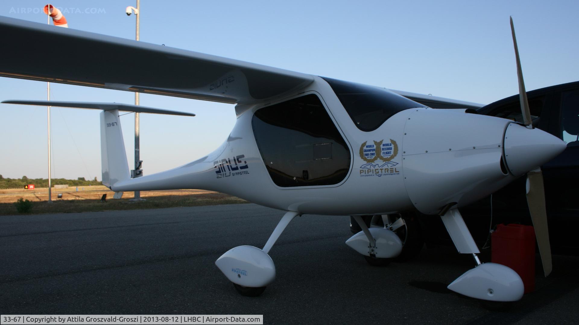 33-67, 2009 Pipistrel Sinus 912 C/N 323SN912, Békéscsaba Airport, Hungary