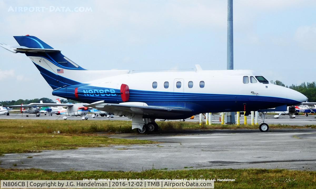 N806CB, 1965 Hawker Siddeley DH-125 C/N 25038, At Kendall-Tamiami.