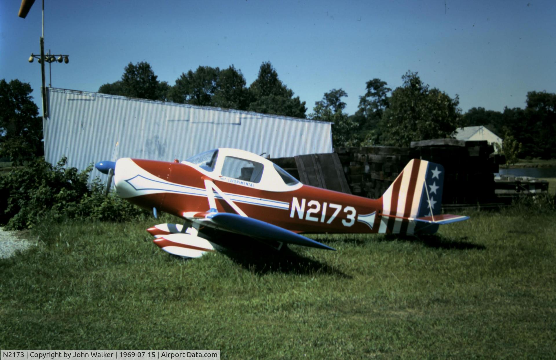 N2173, 1969 Stits SA-3B Playboy C/N P471, My Uncle Luther Michael built this in 1969. Found this old picture of it with it first paint job. Hope you enjoy it. He passed away 1 year ago at 89 years old. Hope the person who owns this see this picture. John Walker