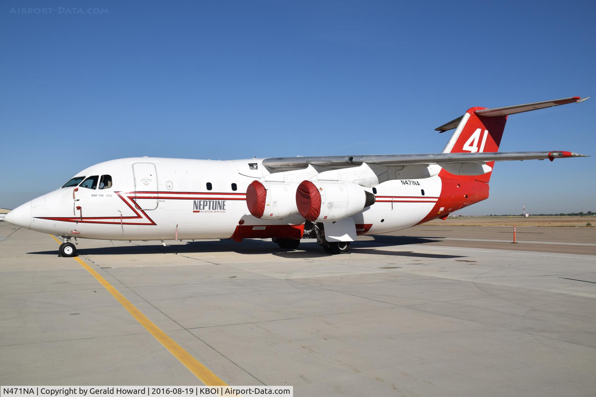 N471NA, 1989 British Aerospace BAe.146-200 C/N E2136, On Western ramp.