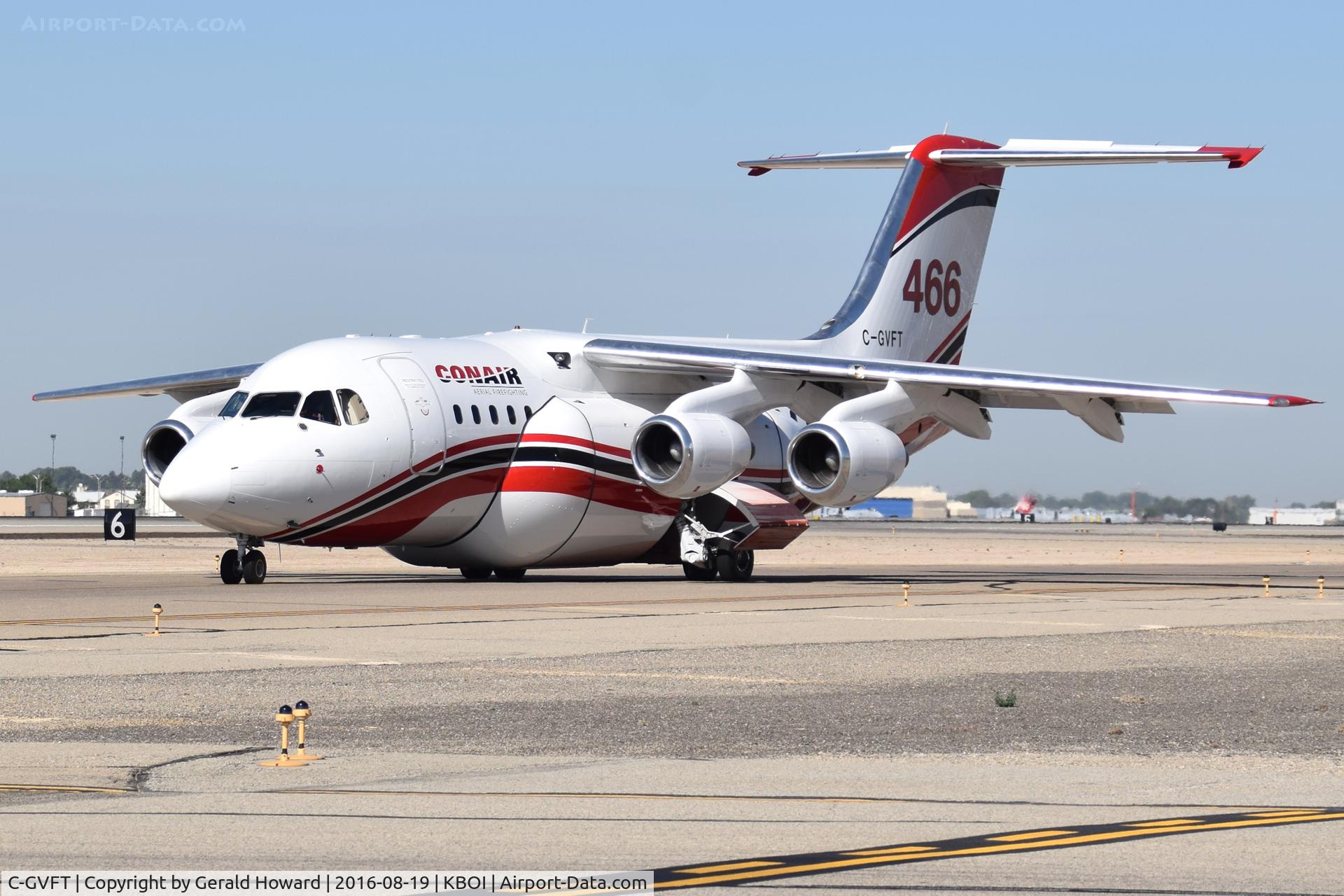 C-GVFT, 1994 British Aerospace Avro 146-RJ85 C/N E.2253, Taxing on Alpha. Aircraft is a 1994 BAe Avro RJ85, c/n E2253.