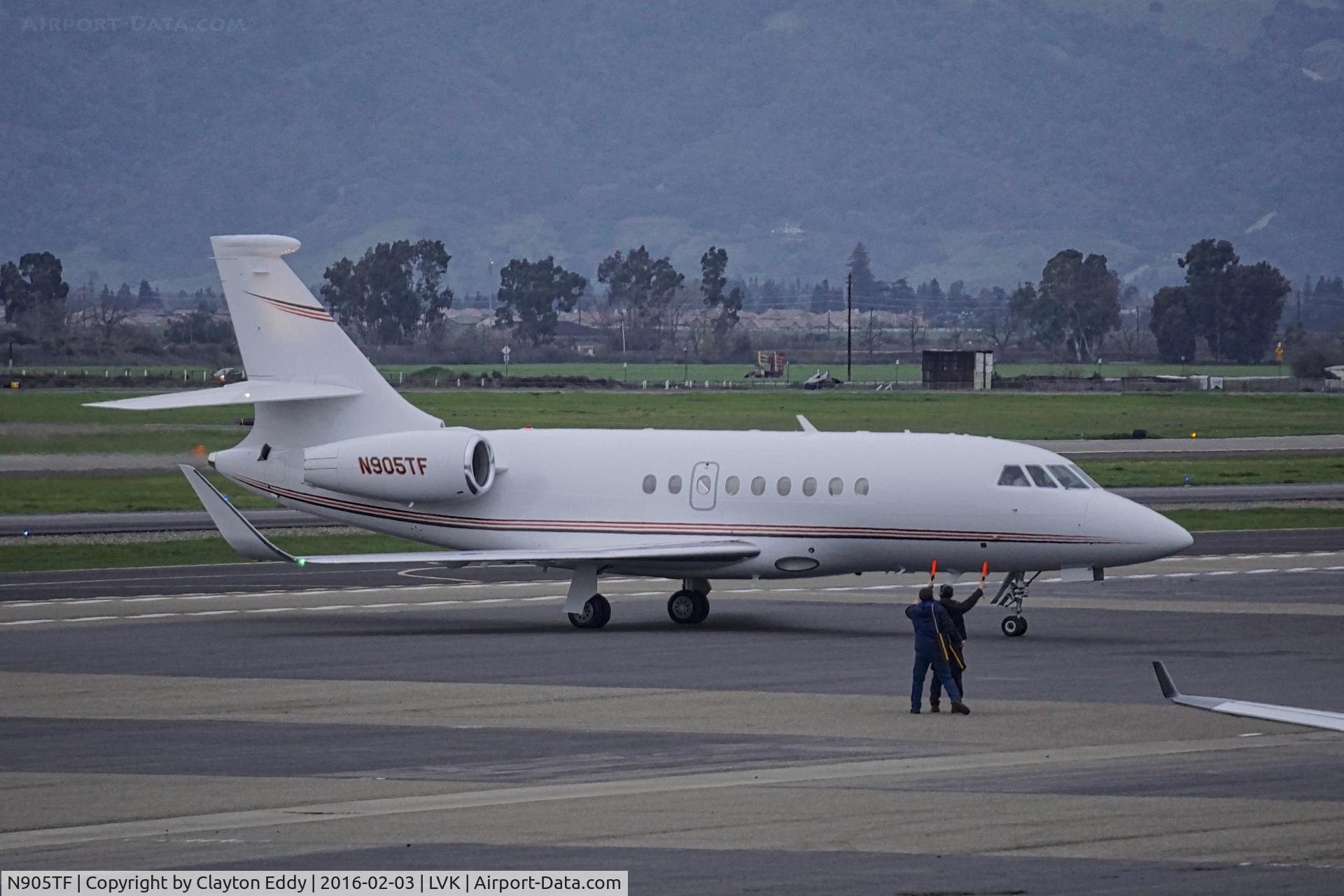 N905TF, 2013 Dassault Falcon 2000LX C/N 262, Livermore Airport 2016