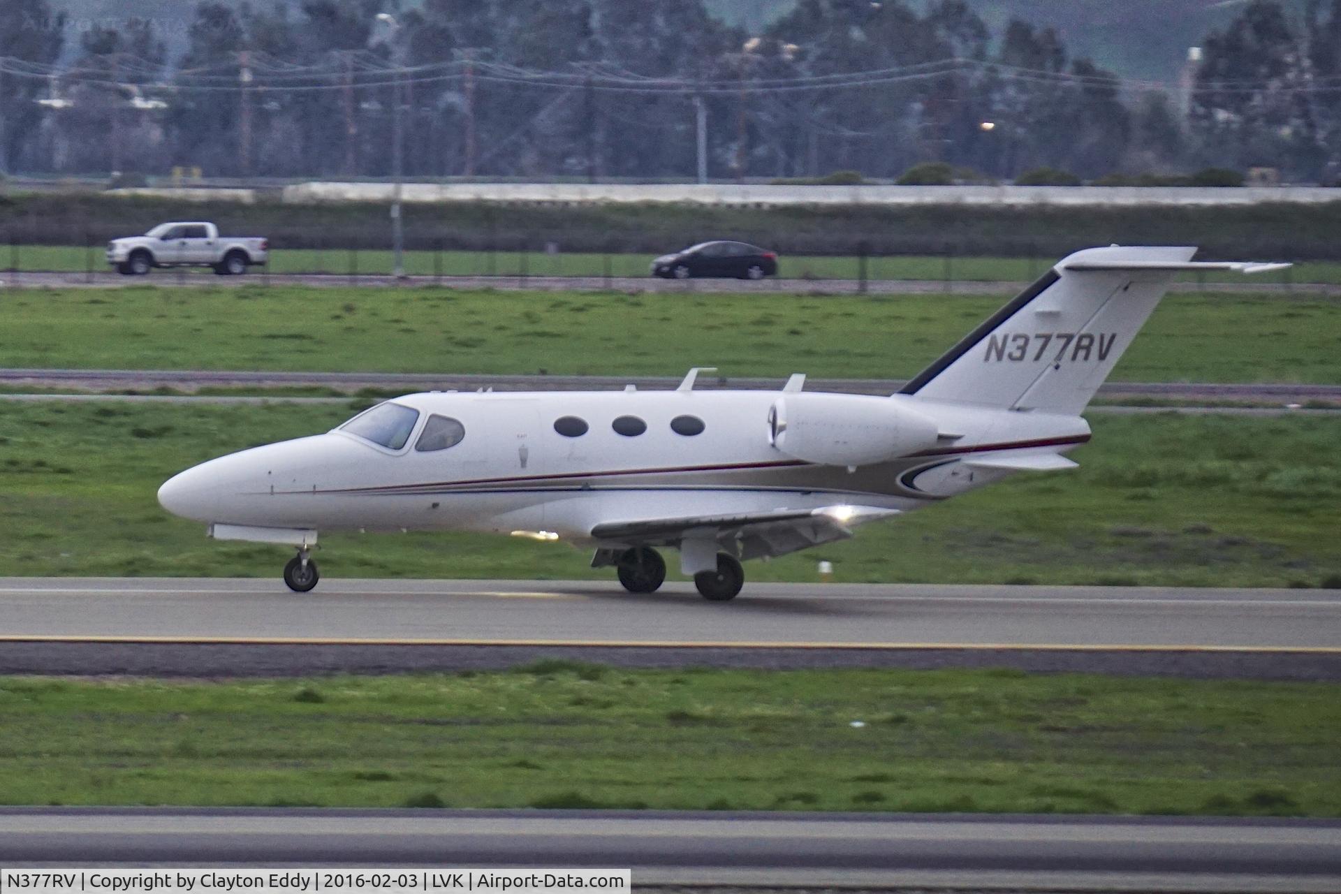 N377RV, 2009 Cessna 510 Citation Mustang C/N 510-0227, Livermore Airport 2016.