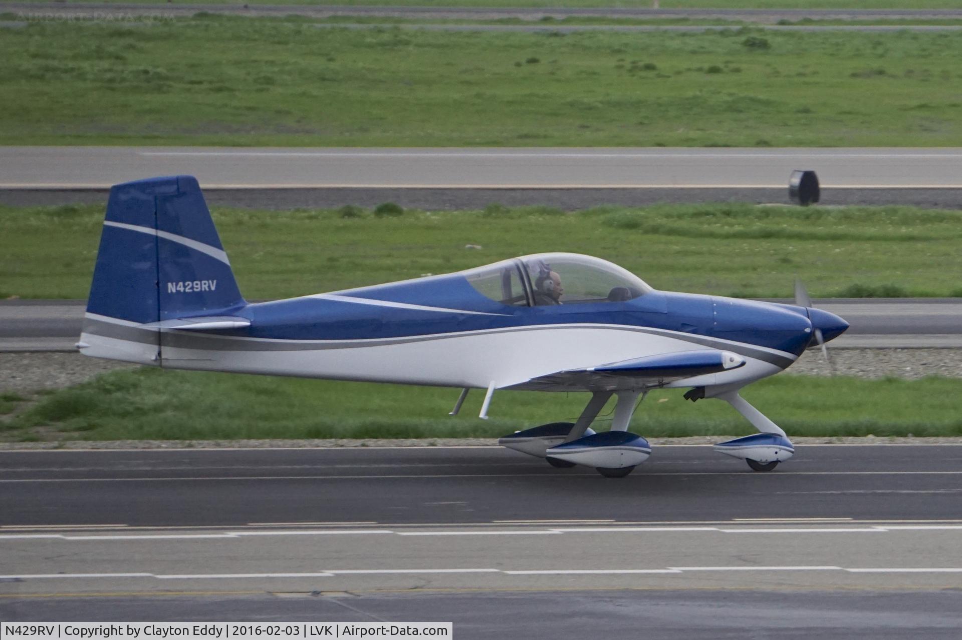 N429RV, Vans RV-7A C/N 72096, Livermore Airport 2016