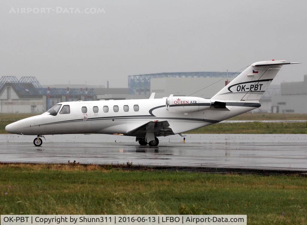 OK-PBT, Cessna C525A Citation CJ2+ C/N 0223, Taxiing to the General Aviation area...