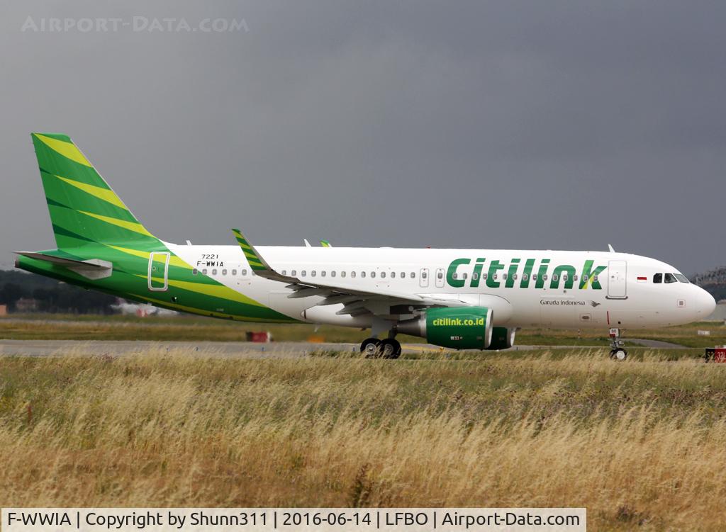 F-WWIA, 2016 Airbus A320-214 C/N 7221, C/n 7221 - To be PK-GQO