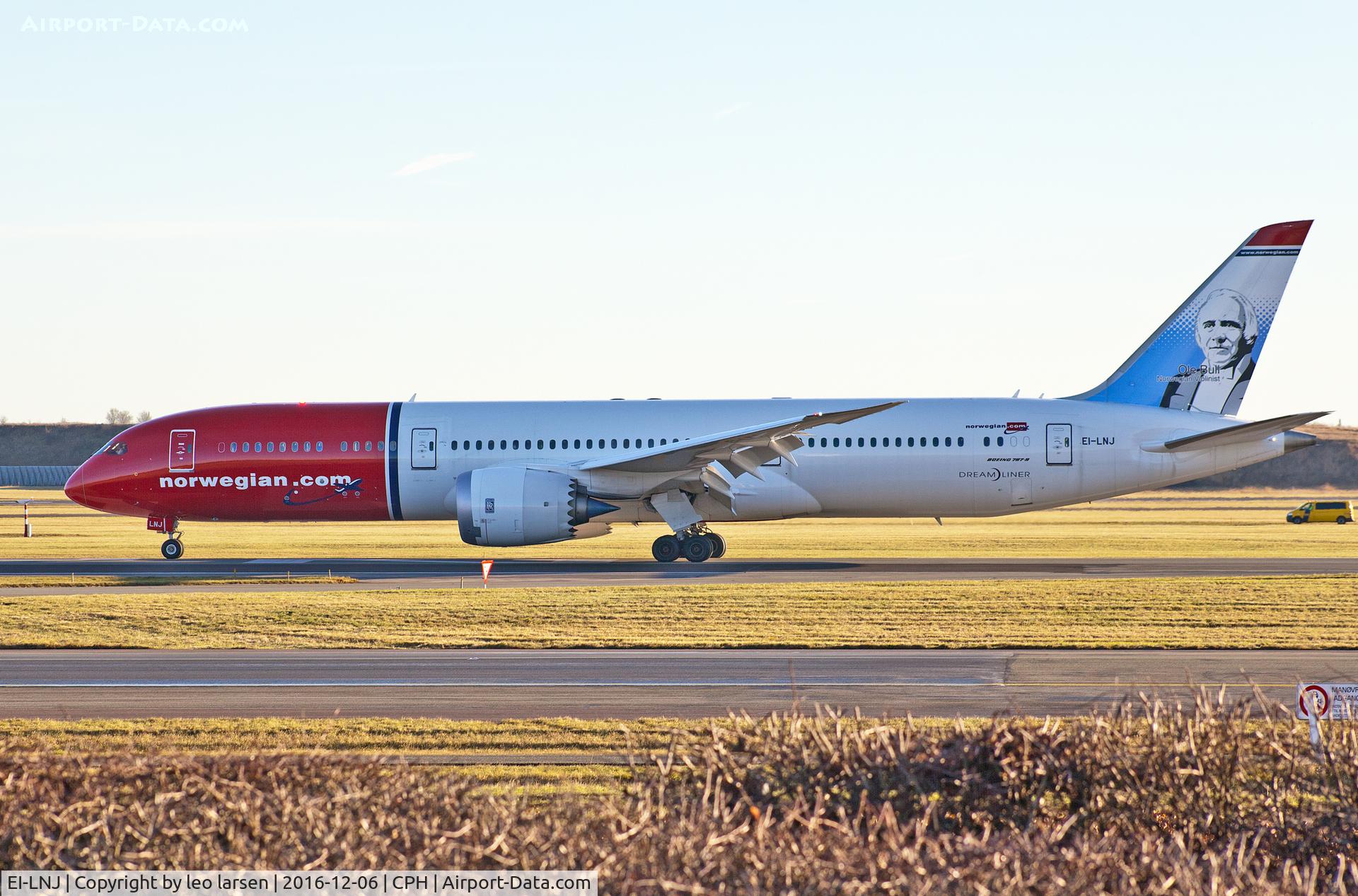EI-LNJ, 2016 Boeing 787-9 Dreamliner C/N 37308, Copenhagen 6.12.16 