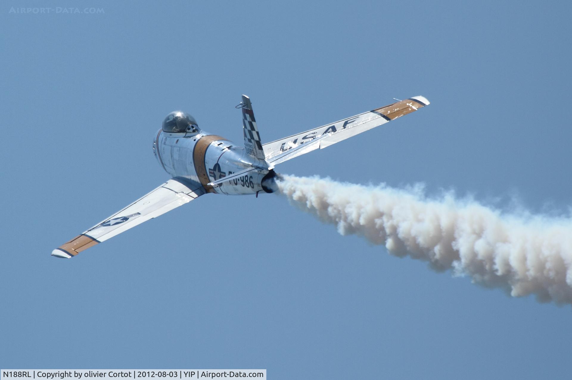 N188RL, 1952 North American F-86F Sabre C/N 191-682, Thunder over Michigan