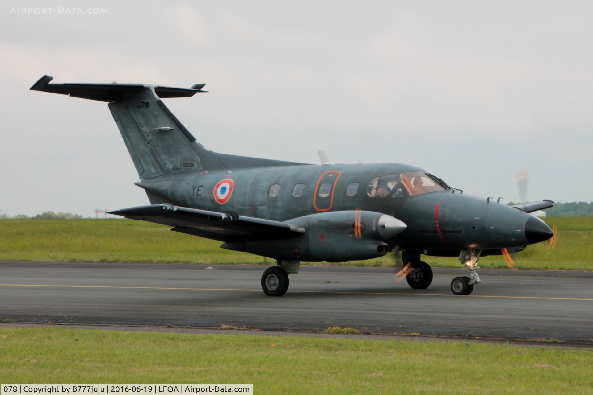 078, Embraer EMB-121AA Xingu C/N 121078, at Avord