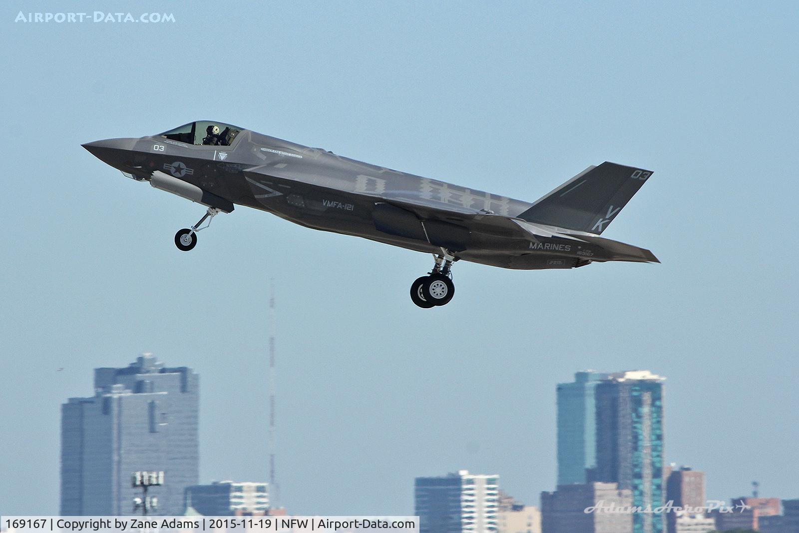 169167, 2015 Lockheed Martin F-35B Lightning II C/N BF-47, Departing Navy Fort Worth