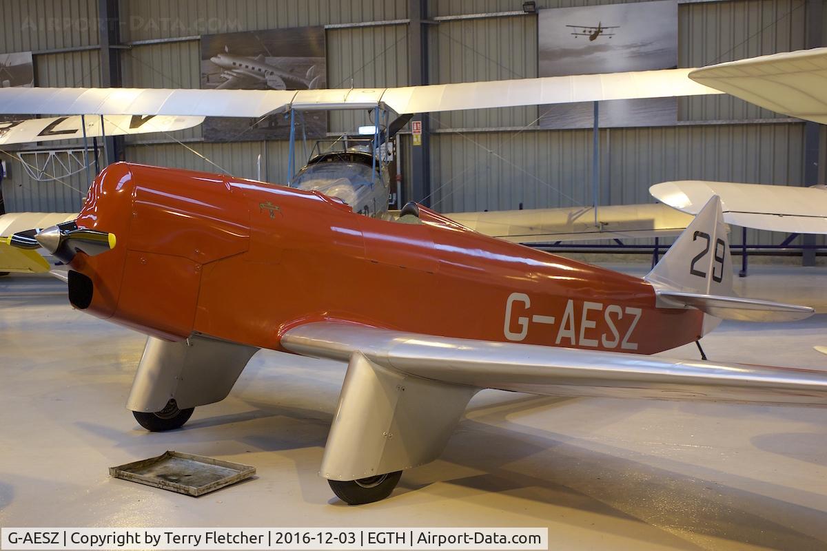 G-AESZ, 1937 Chilton DW1 C/N DW1/1, 1937 Chilton DW1, c/n: DW1/1 in the Shuttleworth Collection
