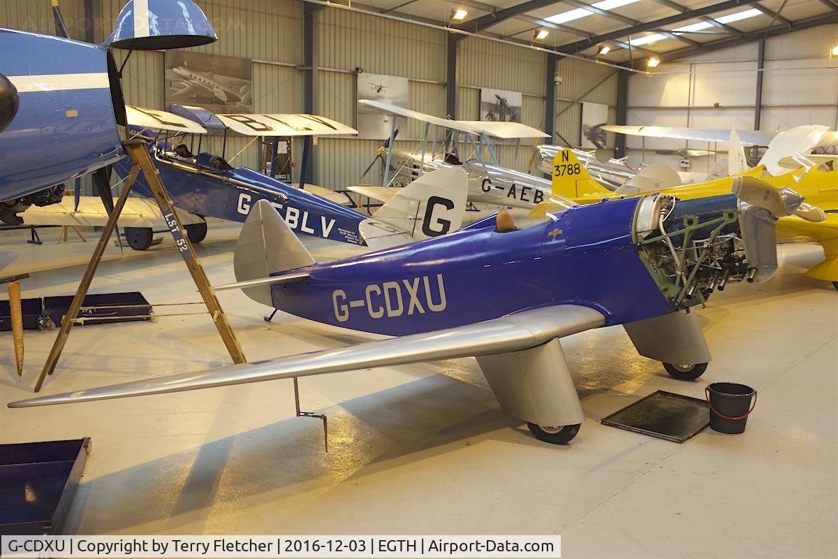 G-CDXU, 2006 Chilton DW1A C/N PFA 225-12038, Replica 2006 Chilton DW1A, c/n: PFA 225-12038 in the Shuttleworth Collection