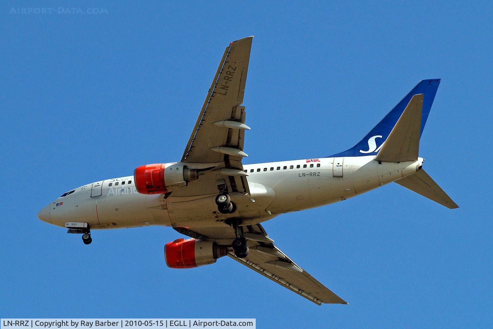 LN-RRZ, 1998 Boeing 737-683 C/N 28295, Boeing 737-683 [28295] (SAS Scandinavian Airlines) Home~G 15/05/2010. On approach 27R.