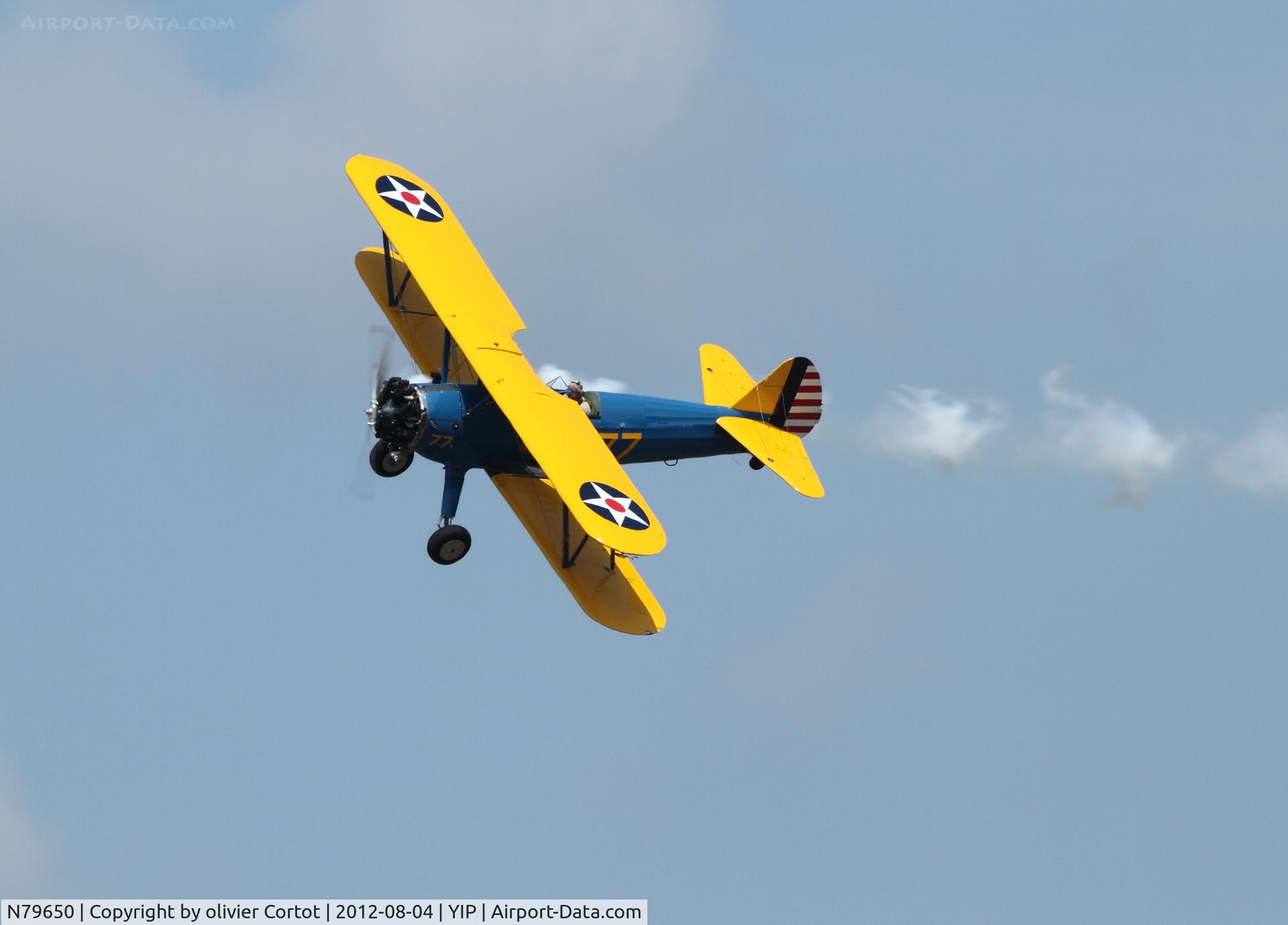 N79650, 1944 Boeing E75N1 C/N 75-5770, performing at thunder over Michigan
