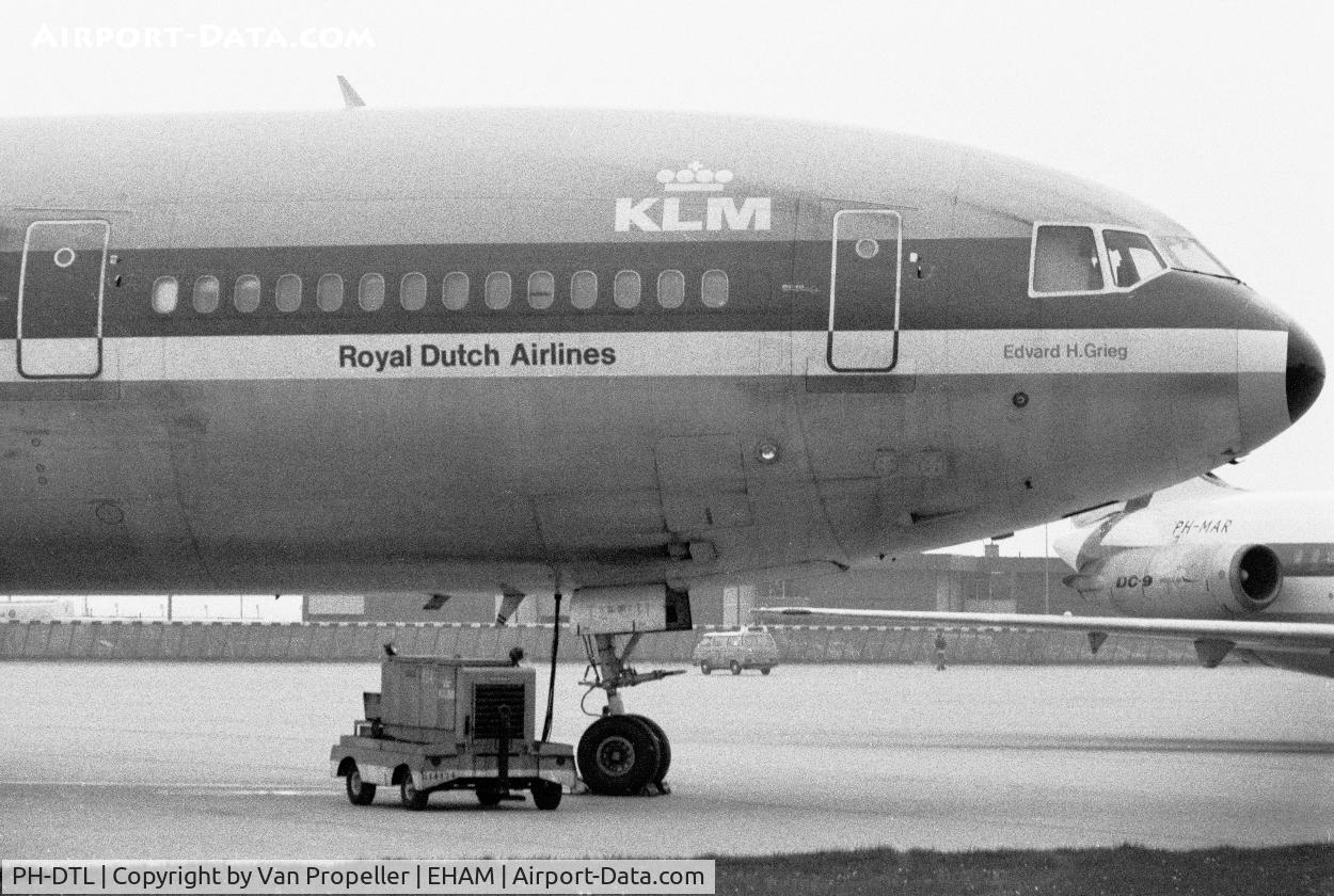 PH-DTL, 1975 McDonnell Douglas DC-10-30 C/N 46952, KLM DC-10-30 at Schiphol airport, the Netherlands, 1980