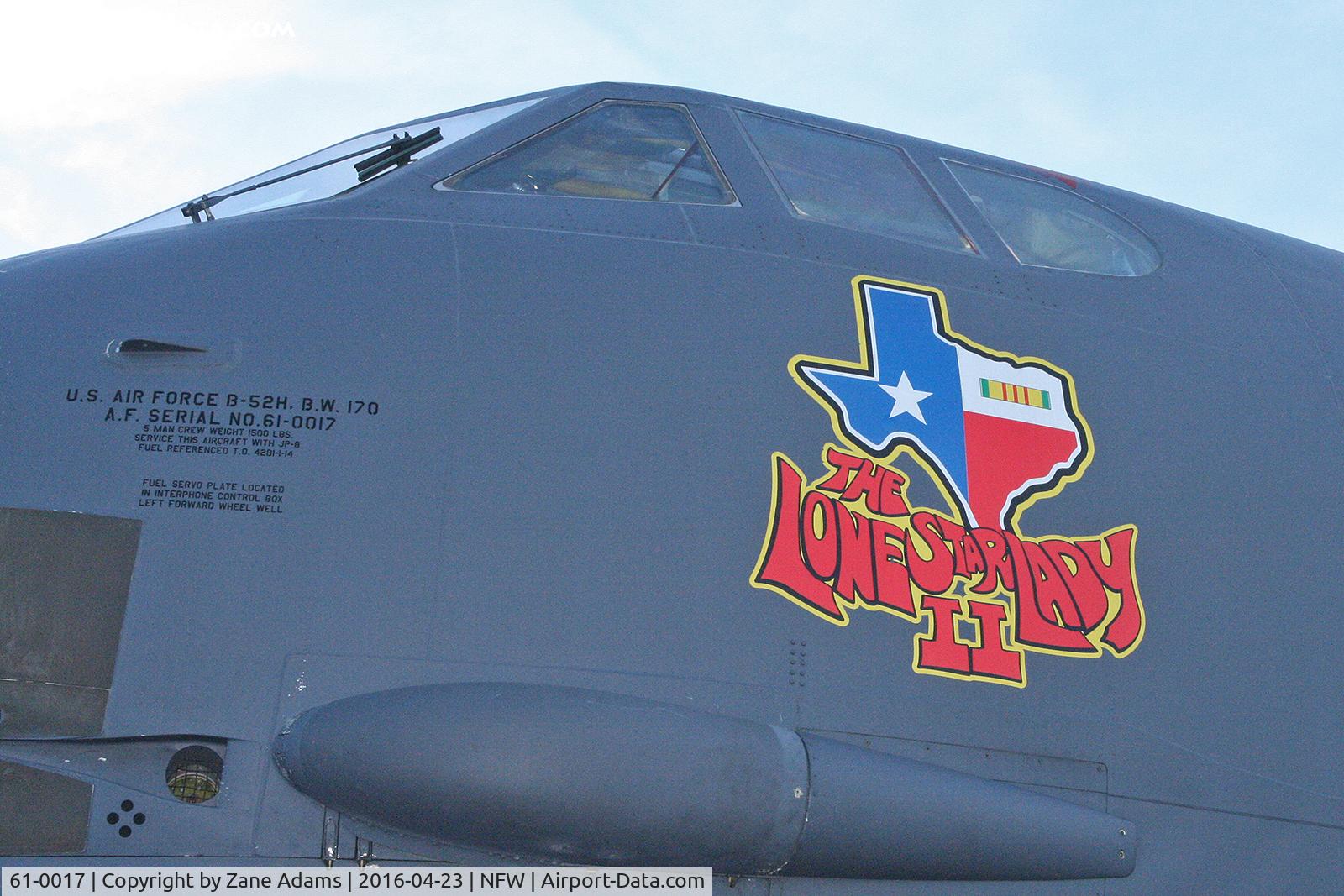 61-0017, 1961 Boeing B-52H Stratofortress C/N 464444, Airpower Expo 2016 - NAS Fort Worth