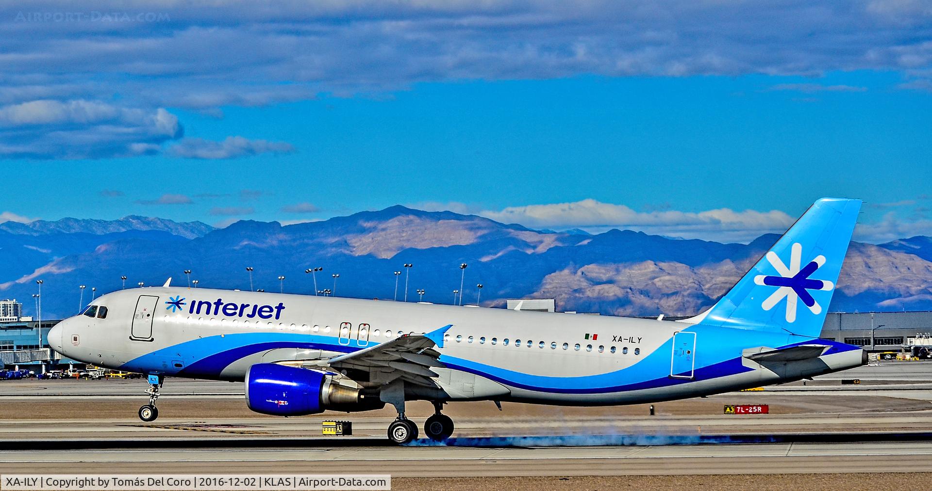 XA-ILY, 2007 Airbus A320-214 C/N 3123, XA-ILY Interjet 2007 Airbus A320-214 - cn 3123 - Ex N213MX 
Las Vegas - McCarran International Airport (LAS / KLAS)
USA - Nevada December 2, 2016
Photo: Tomás Del Coro