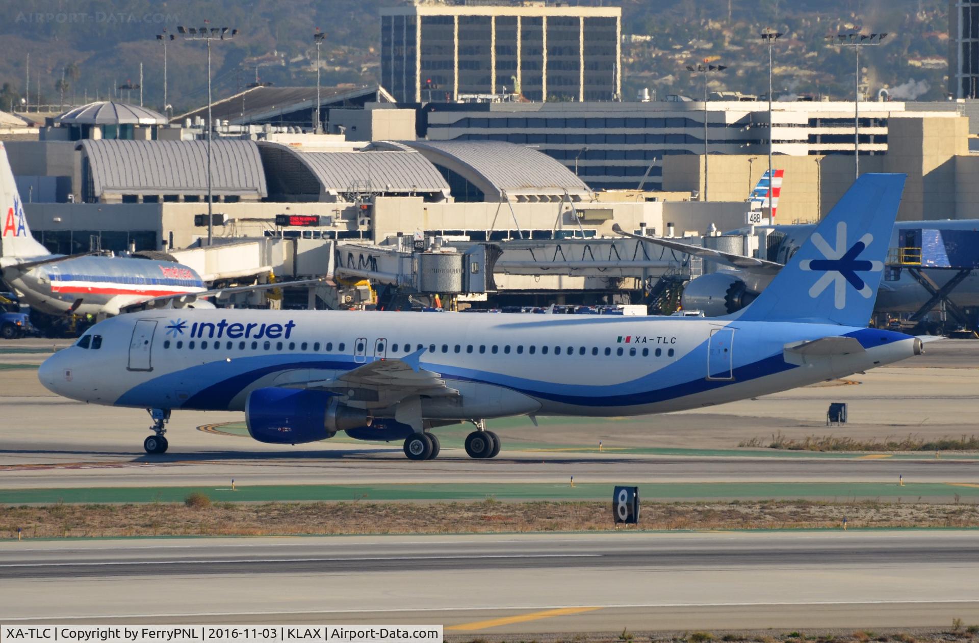 XA-TLC, 2007 Airbus A320-214 C/N 3312, Interjet A320 vacating the runway.