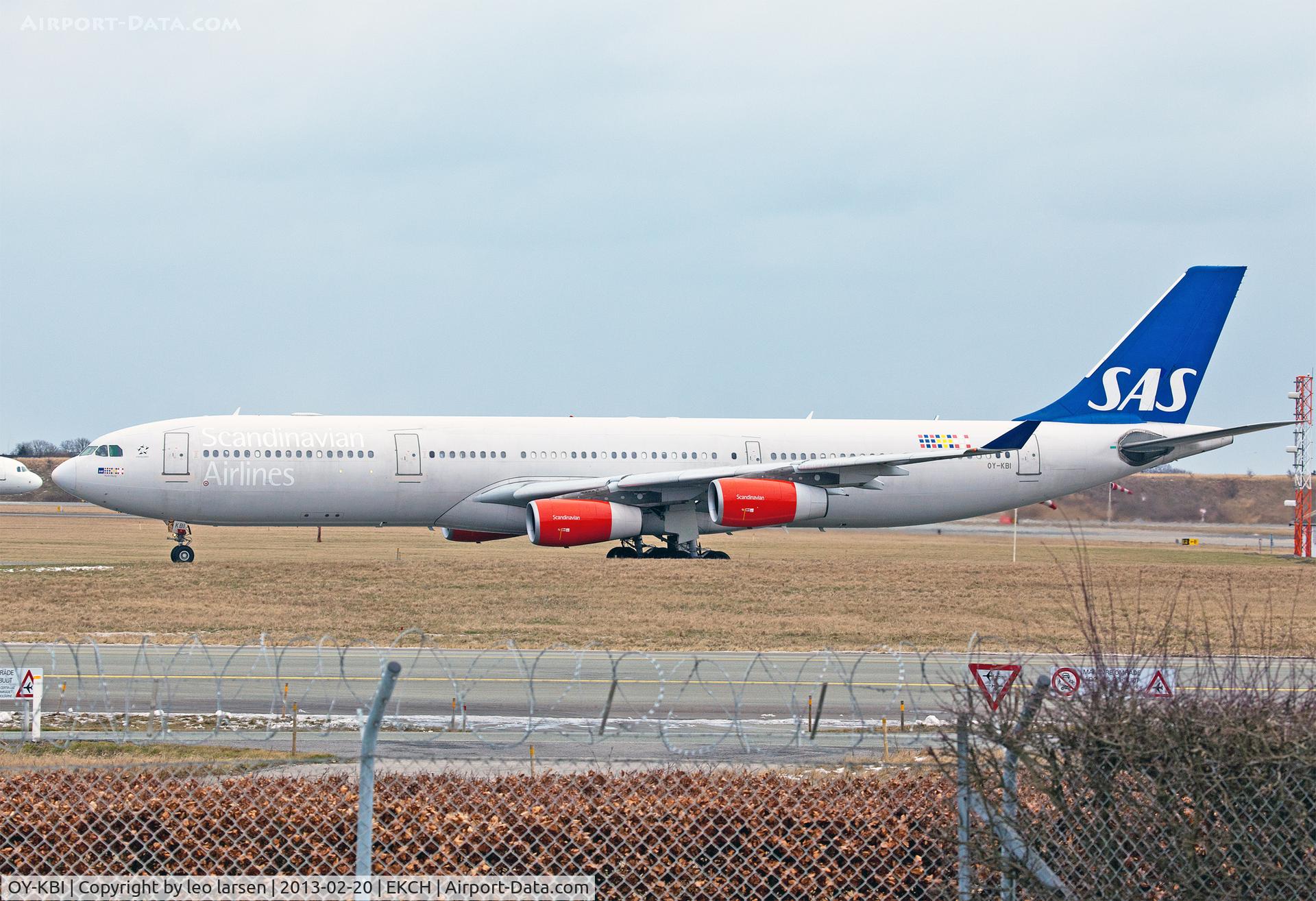 OY-KBI, 2001 Airbus A340-313X C/N 430, Copenhagen 20.2.13