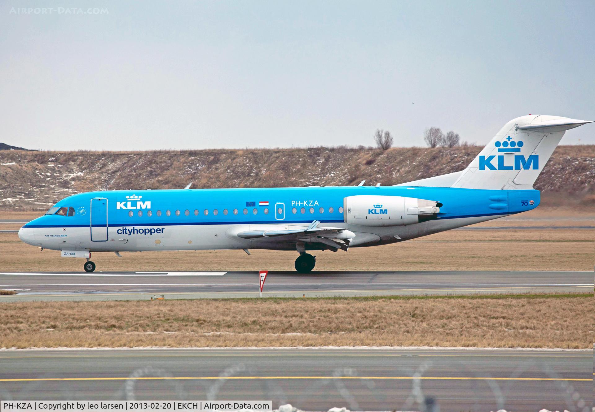 PH-KZA, 1996 Fokker 70 (F-28-070) C/N 11567, Copenhagen 20.2.13
